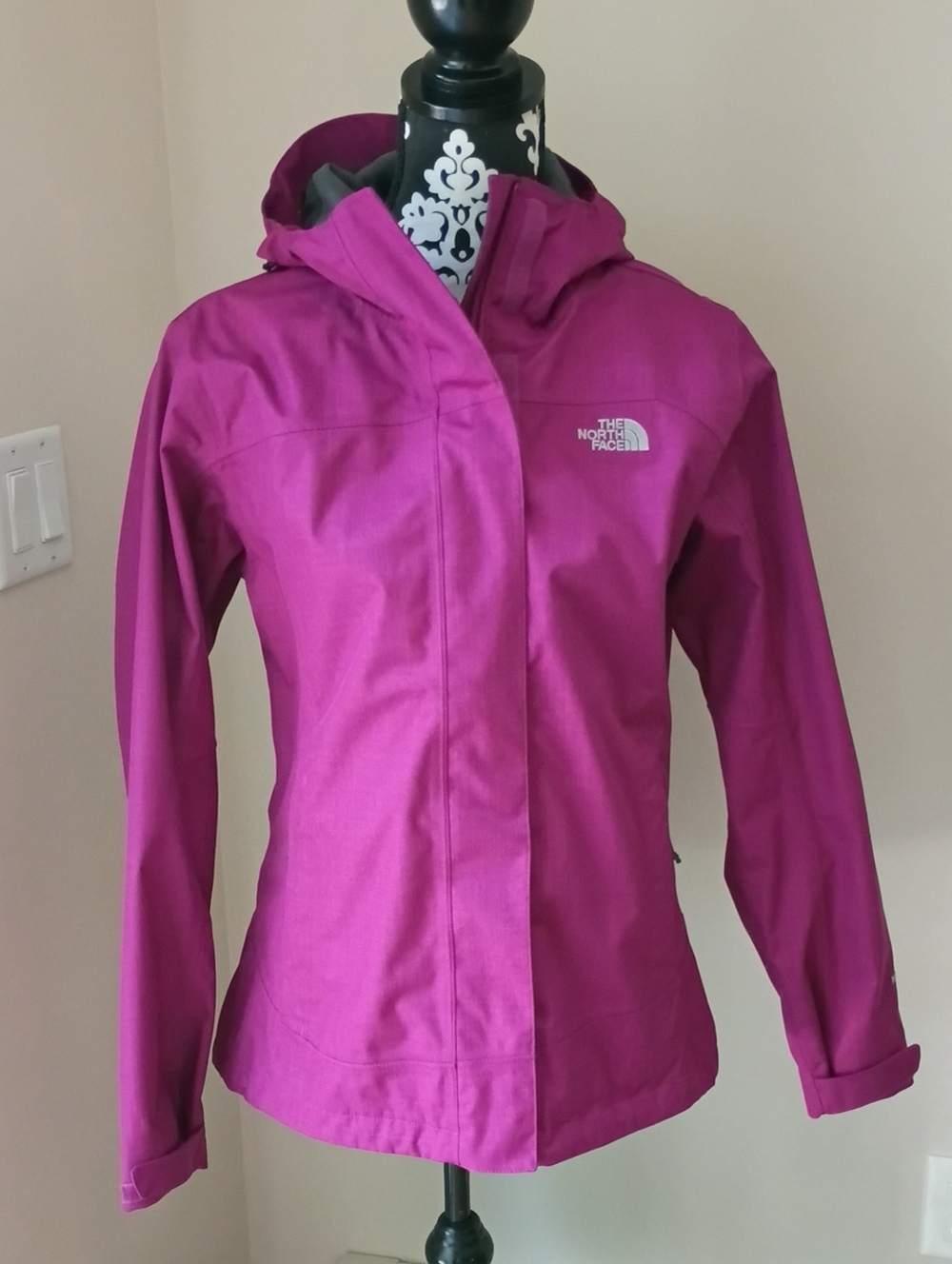 The North Face Women's Magenta Waterproof Hooded Jacket